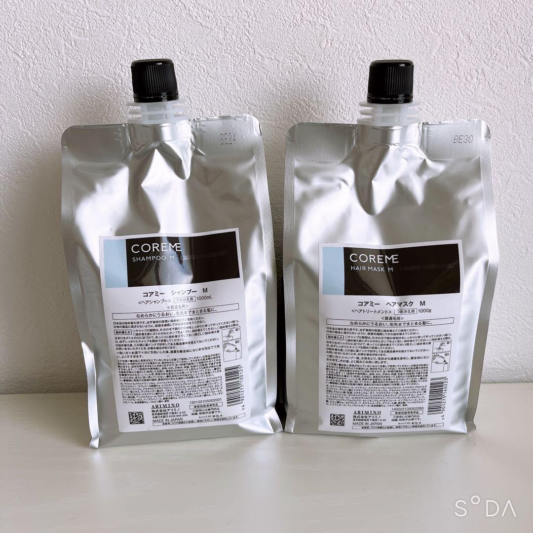 コアミーシャンプー&ヘアマスクM 1000ml&1000g