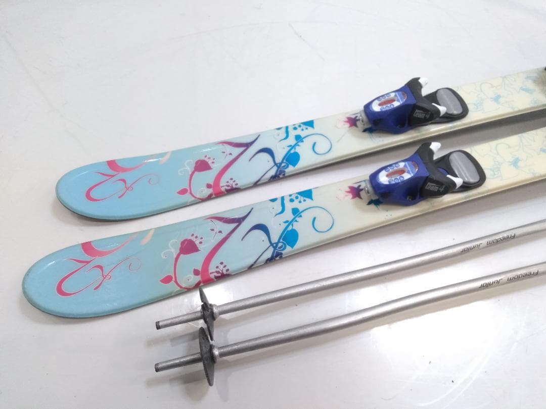 キッズ ジュニアスキー4点セット K2 112cm ブーツ 22cm ◇