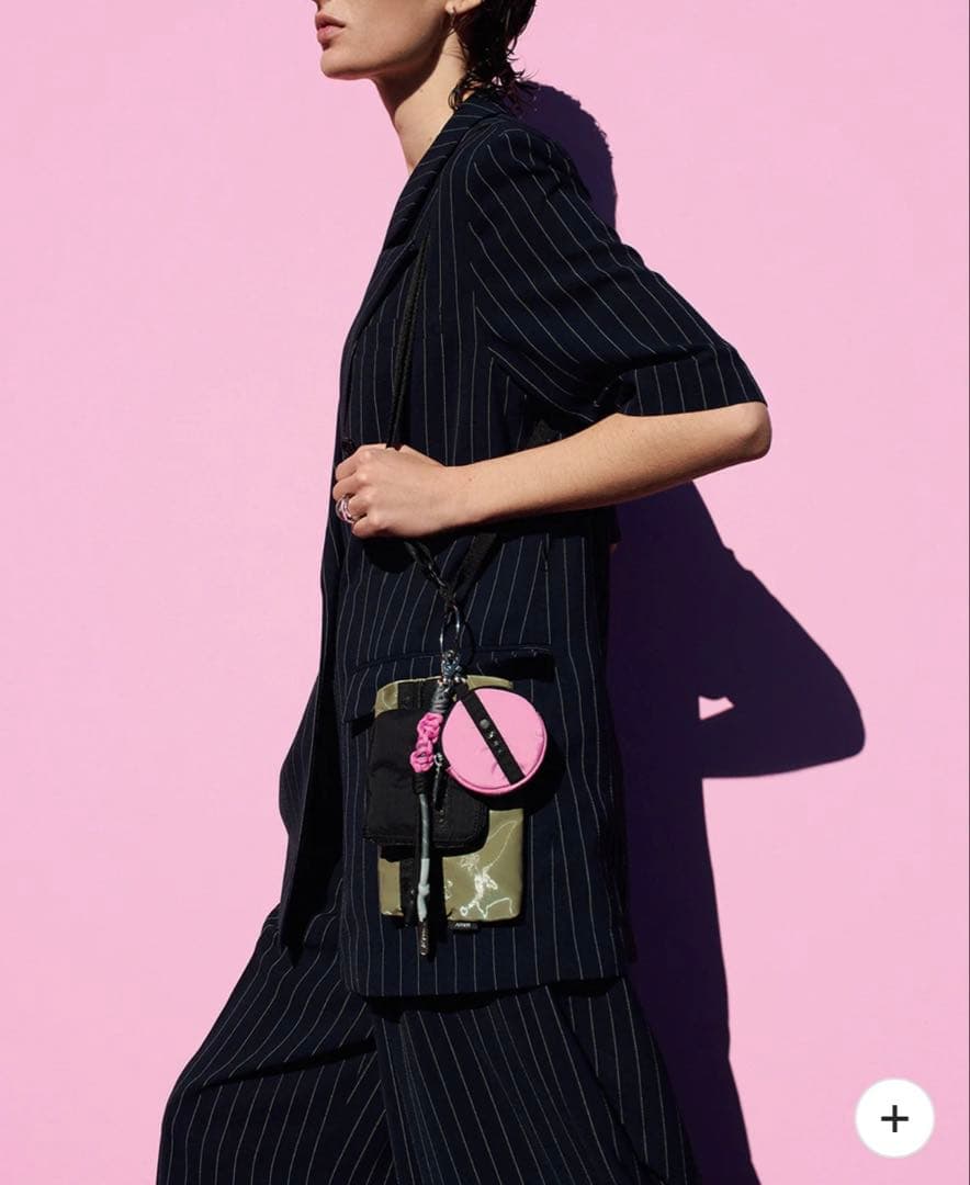 AMERI LeSportsac×AMERI Multi Pouchカーキ　美品