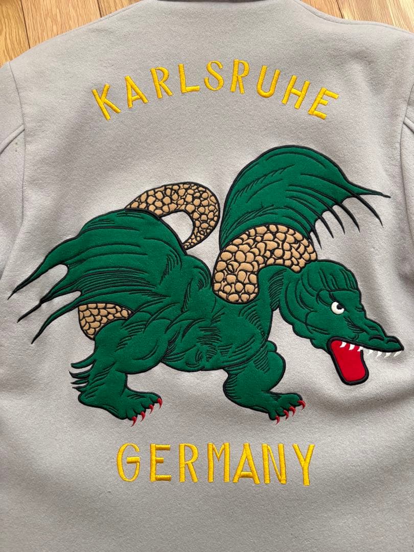 ドラゴン刺繍 ミリタリージャケット　スーベニア　完全一点物　スカジャン
