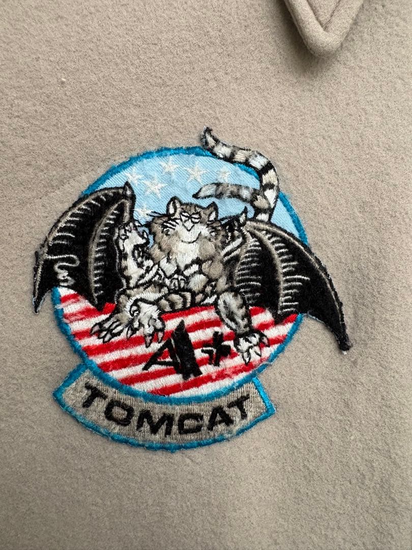 ドラゴン刺繍 ミリタリージャケット　スーベニア　完全一点物　スカジャン