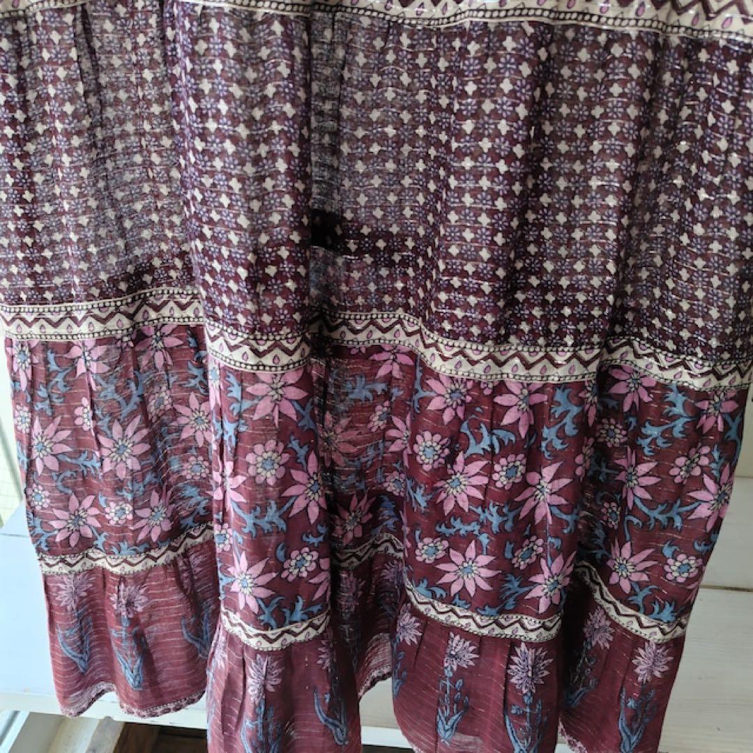 古着屋ロングビーチ購入⭐︎インド綿ワンピース