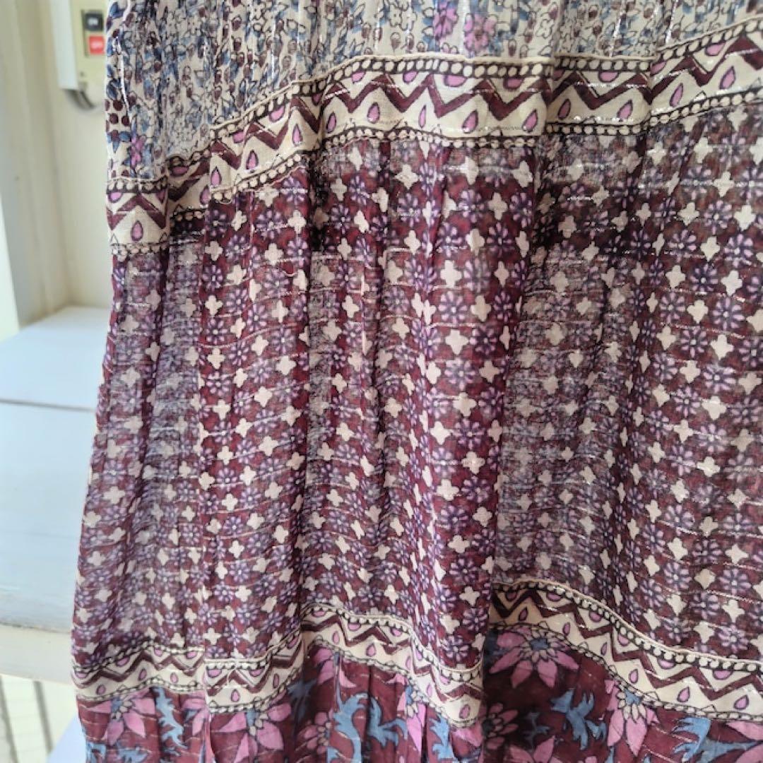 古着屋ロングビーチ購入⭐︎インド綿ワンピース