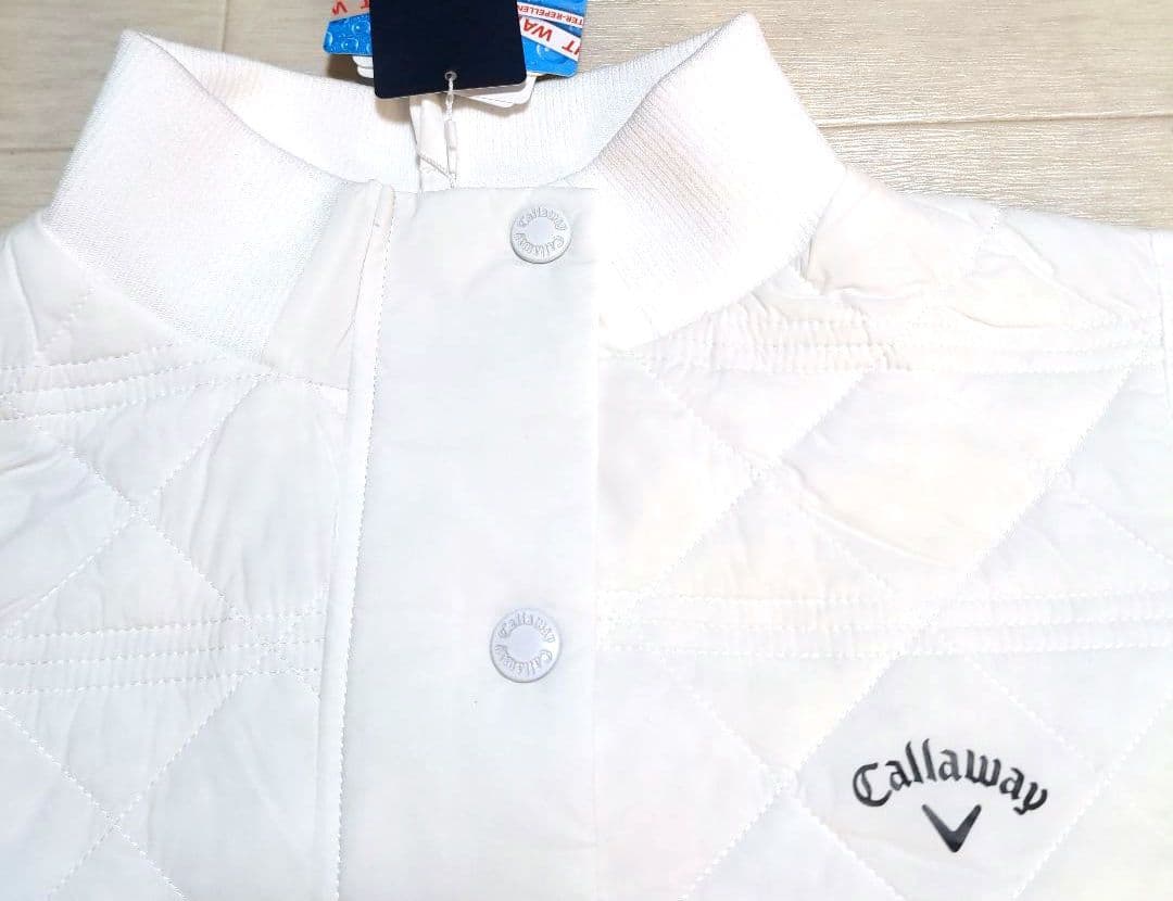 再再再値下げ新品　キャロウェイ　中綿ワンピースМ　白　定価26400円