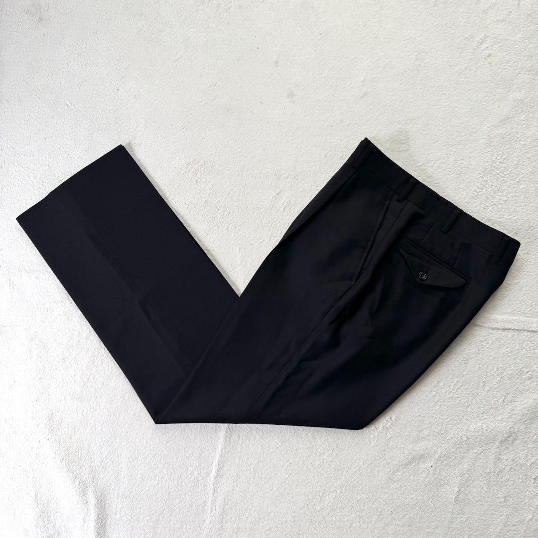 極美品 バーバリーロンドン スーツ セットアップ ダブル M ブラック