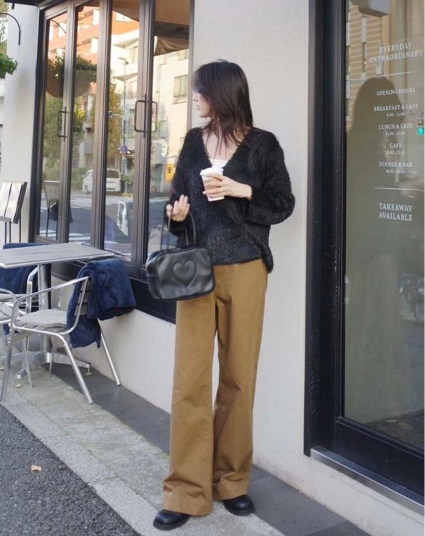 Searoomlynn ハイウエストLOOSEデニムトラウザー ブランジュチノ