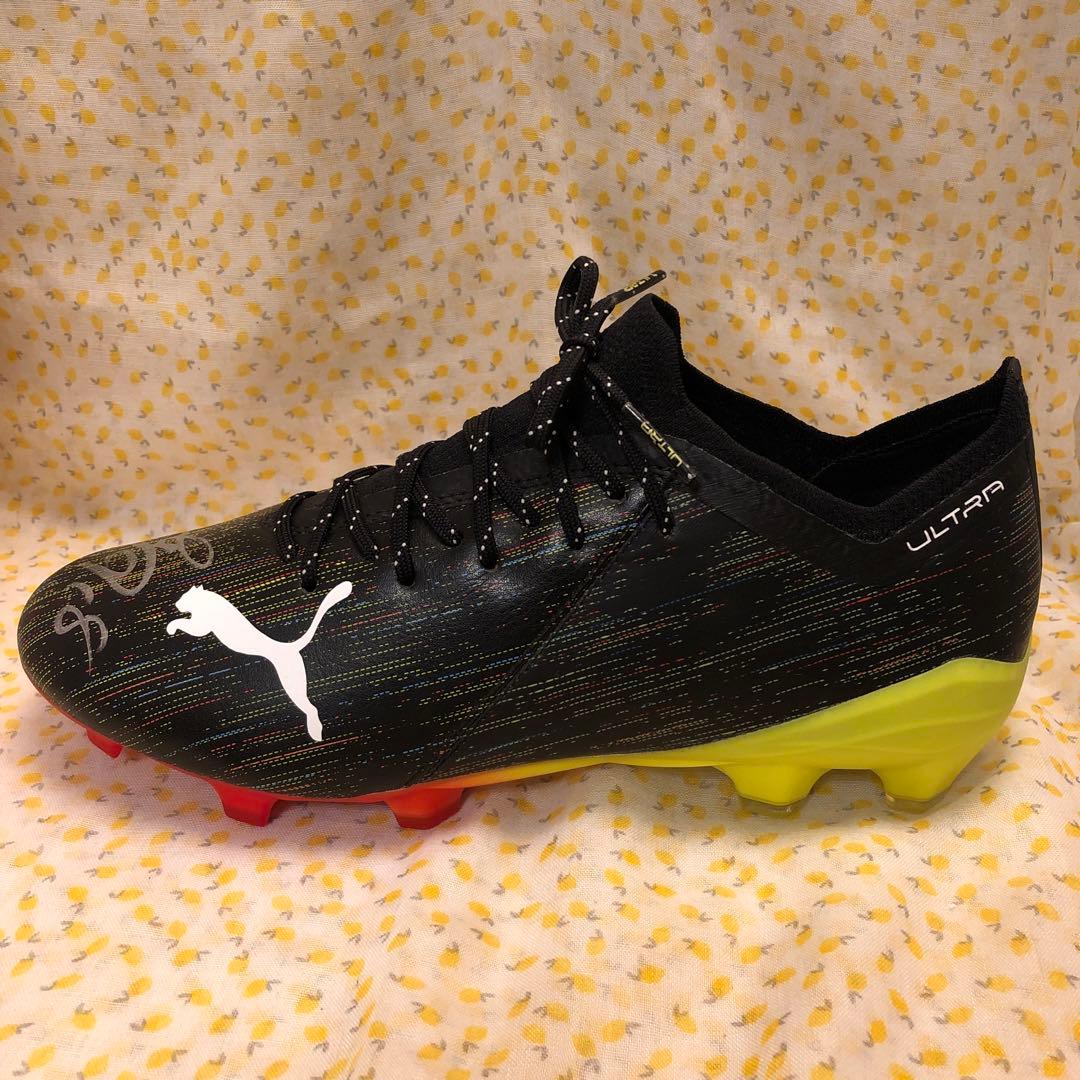 ピ*ト様 PUMA KAORU 三苫薫 サイン入り サッカースパイク 左足