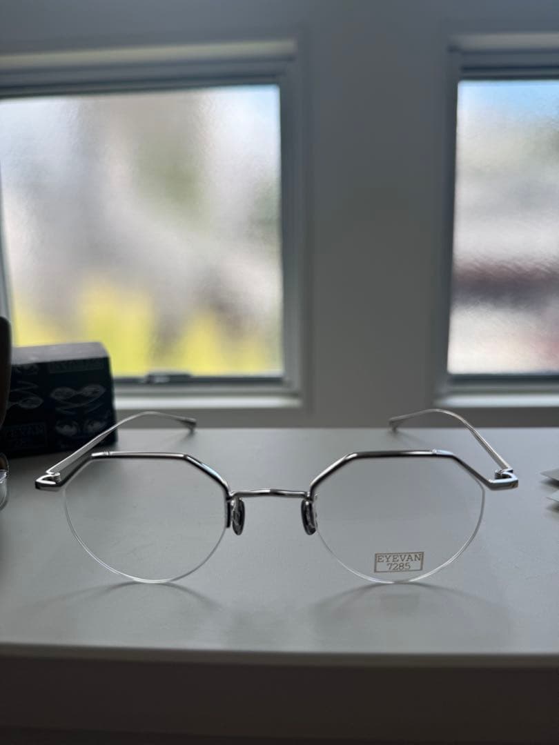 【新品】eyevan7285 185 col.800 シルバー