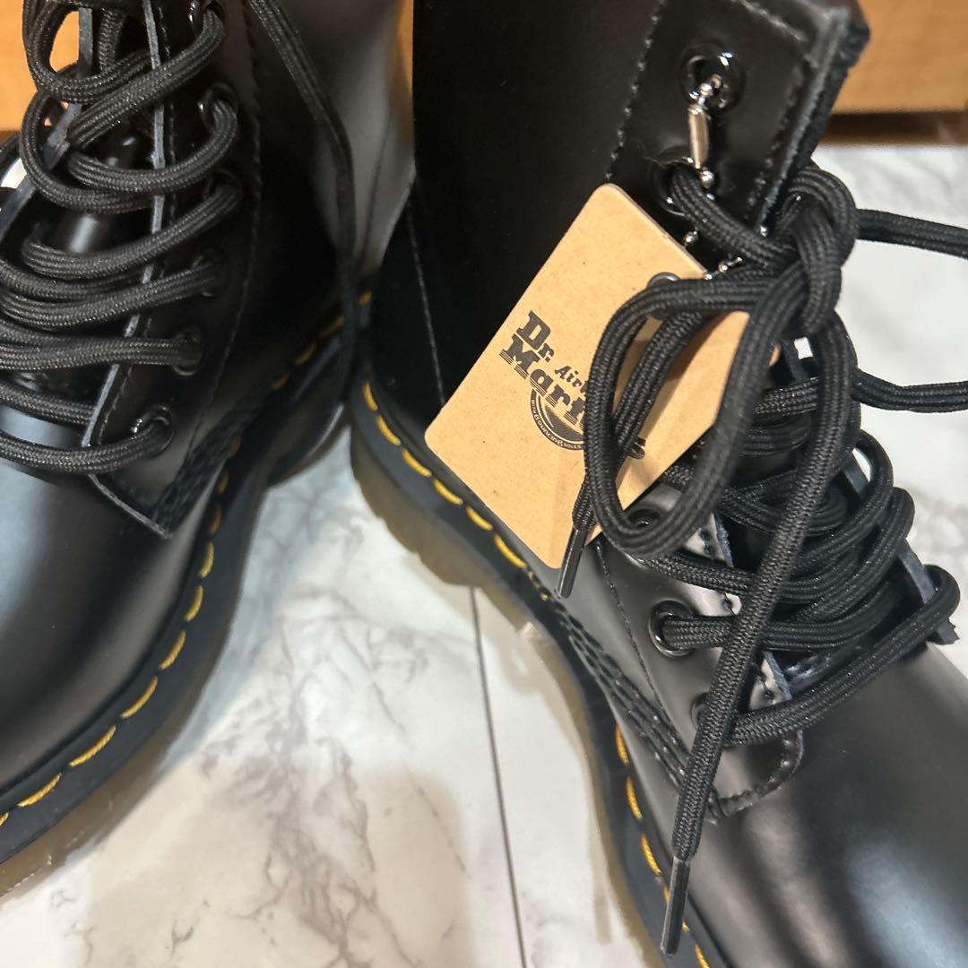 Dr.Martens ブラック レザー ハイカットブーツ UK4