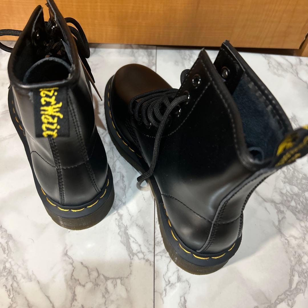 Dr.Martens ブラック レザー ハイカットブーツ UK4
