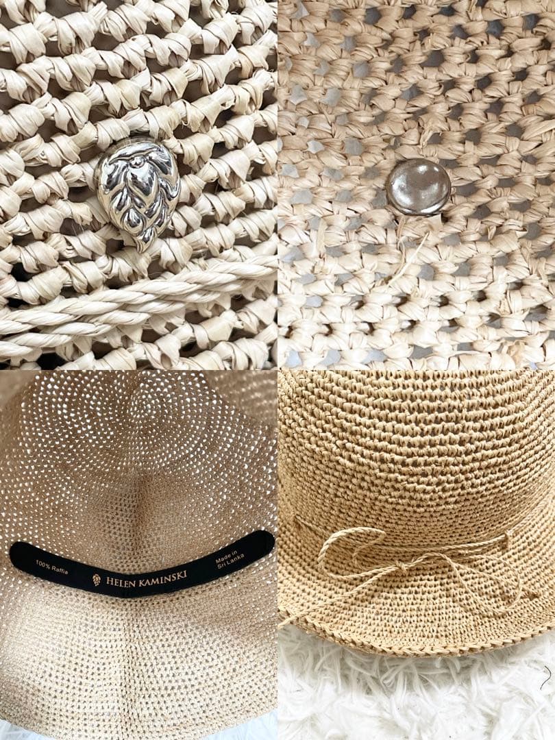 美品　ヘレンカミンスキー　ラフィアハット　プロヴァンス 10 麦わら帽子