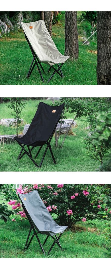 ミニマルワークス VORTEX CHAIR アウトドアチェア グレー ハイバック