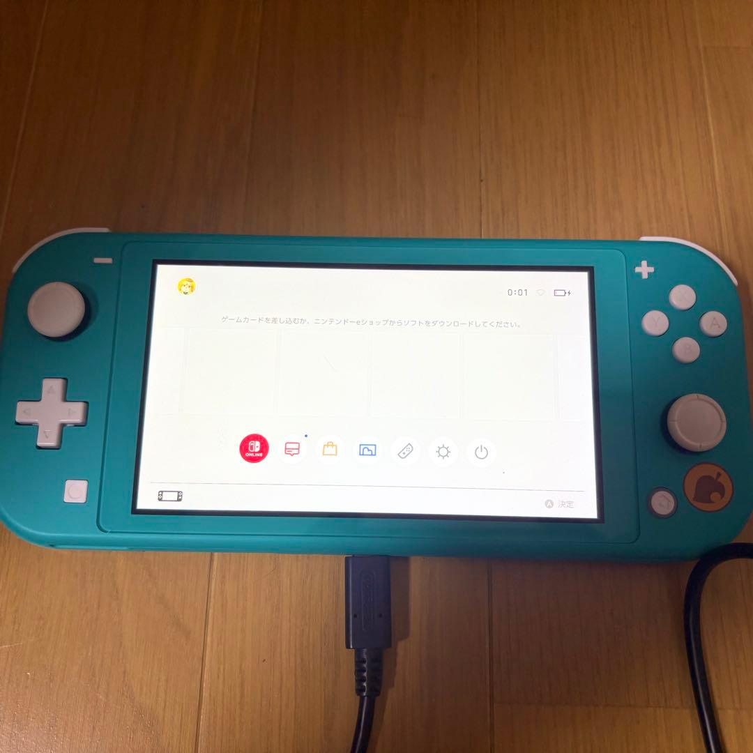 Switch Lite スイッチライトどうぶつの森 本体 動作良好 初期化済み