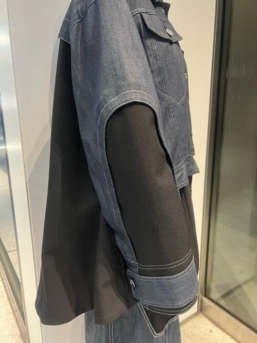 【未使用タグ付き】UN3D. デニムディテール ドッキングテントコート 36