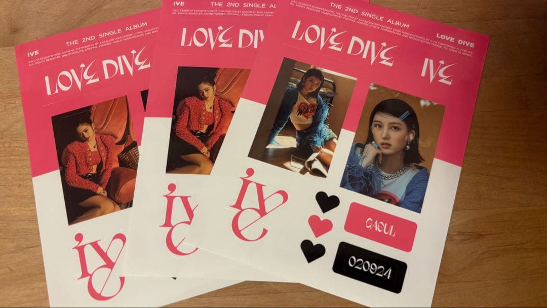 Kpop CD、アルバム等 (ITZY、IVE)