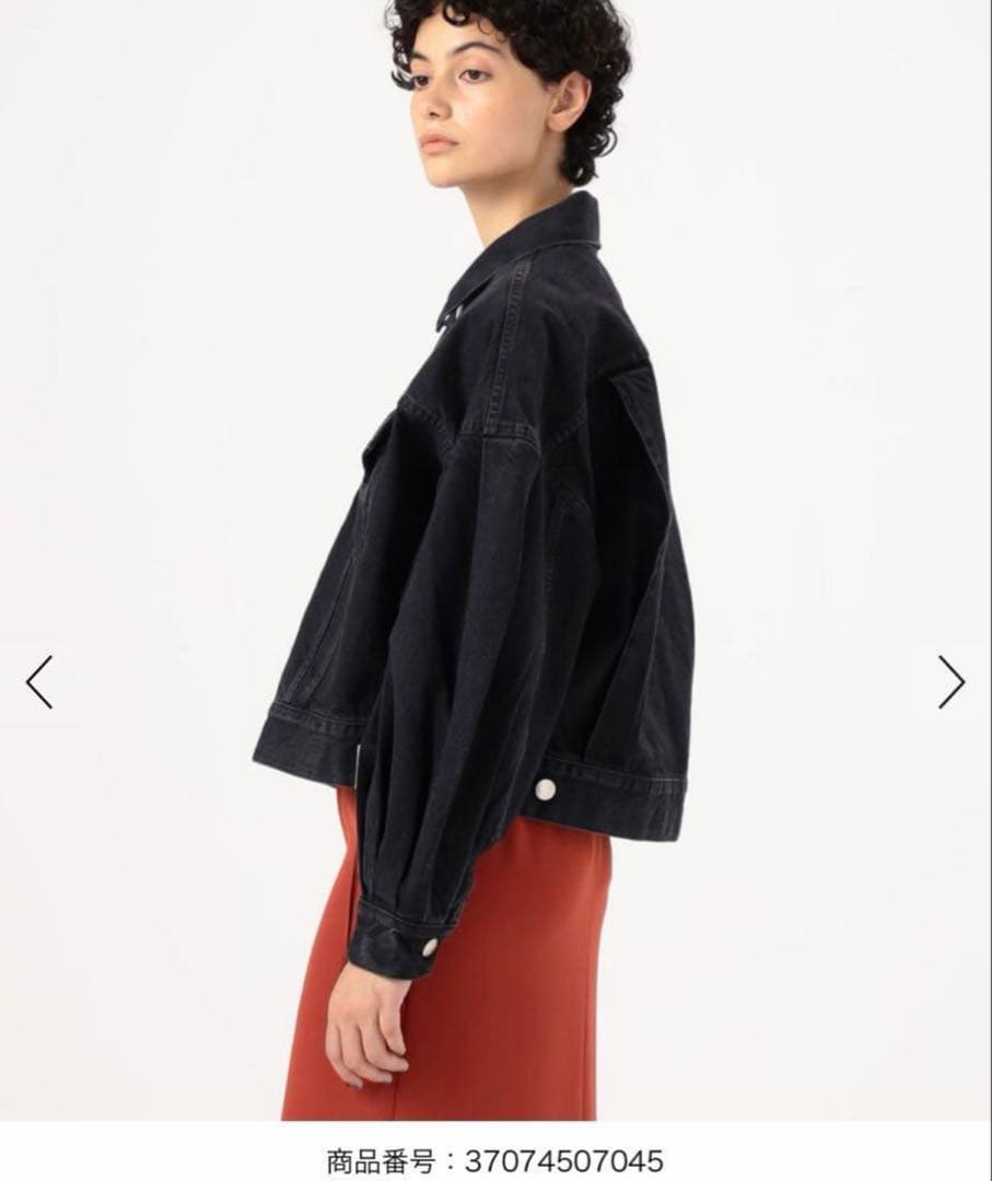 ★HYKE ハイク★バルーンスリーブデニムジャケット　美品　ブラック