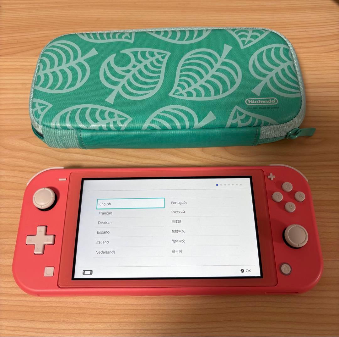 Nintendo Switch Lite コーラル 本体のみ (ケースおまけ)