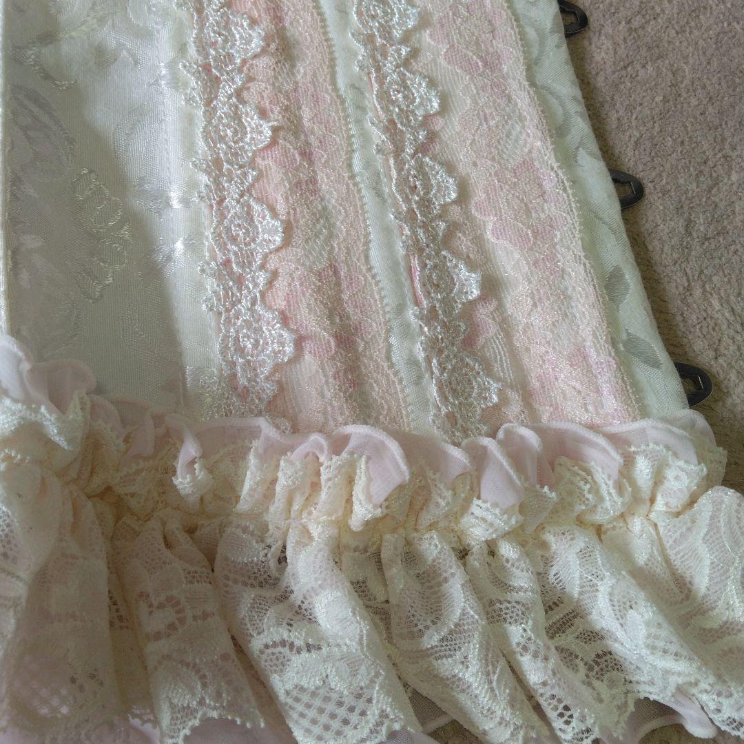 MR corset ホワイト ピンク コルセット S