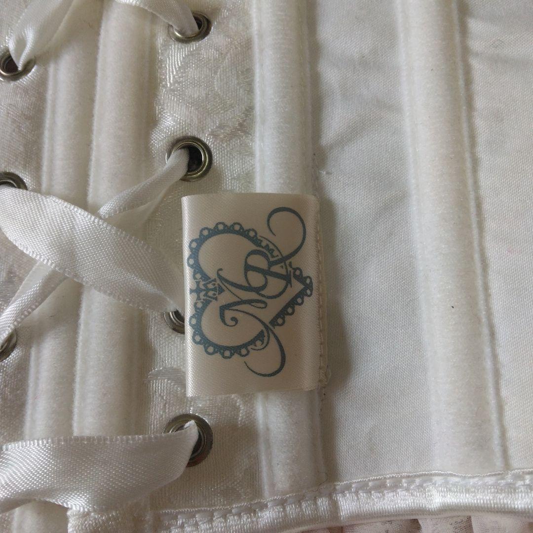 MR corset ホワイト ピンク コルセット S