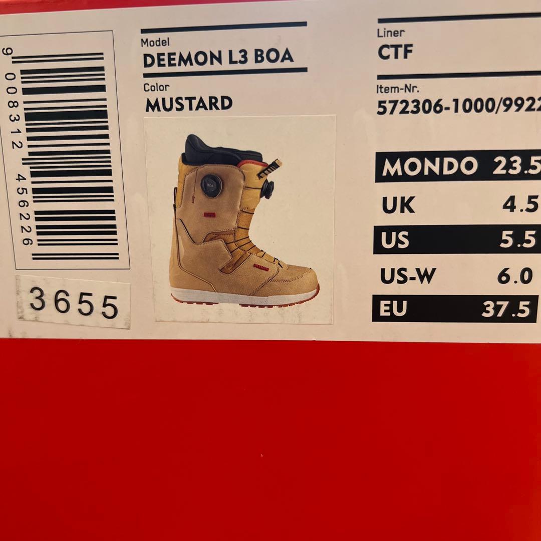 DEELUXE DEEMON L3 BOA マスタード 23.5cm