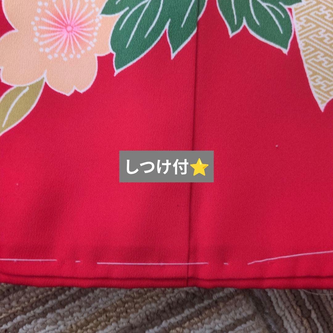 新品未使用　お宮参り　初着　 七五三3歳　しつけ付　正絹