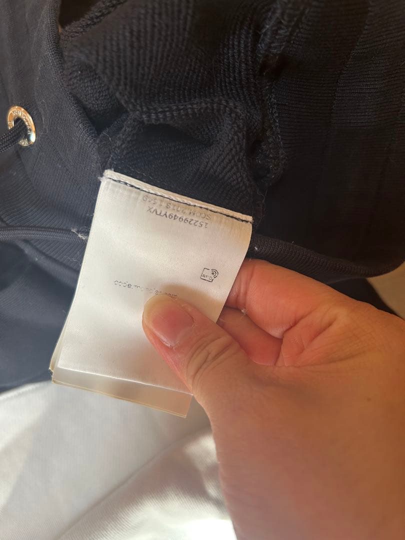 モンクレ　カラーブロックジョガーパンツ　ブラック