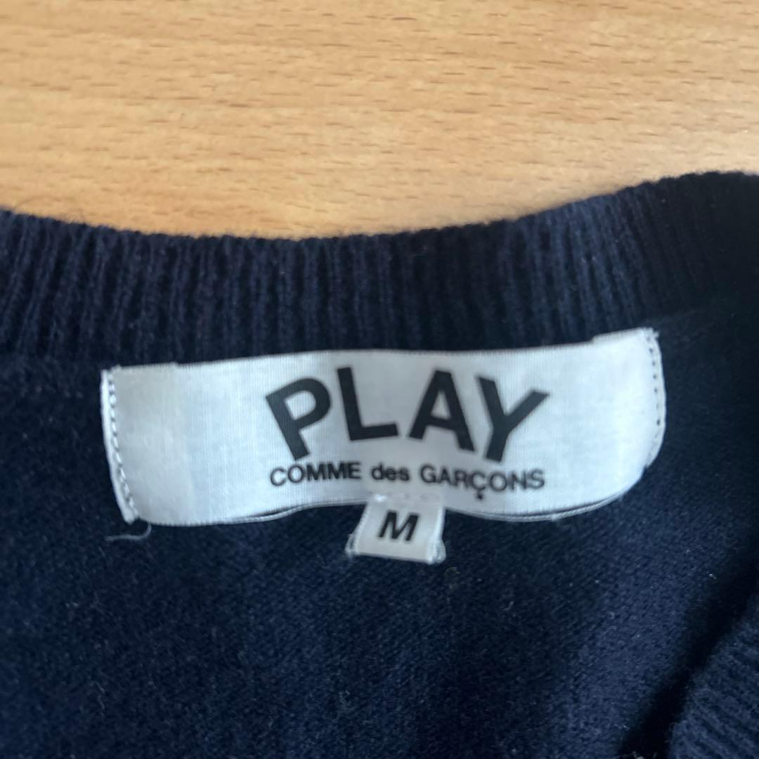 PLAY COMME des GARÇONS ネイビー カーディガン M