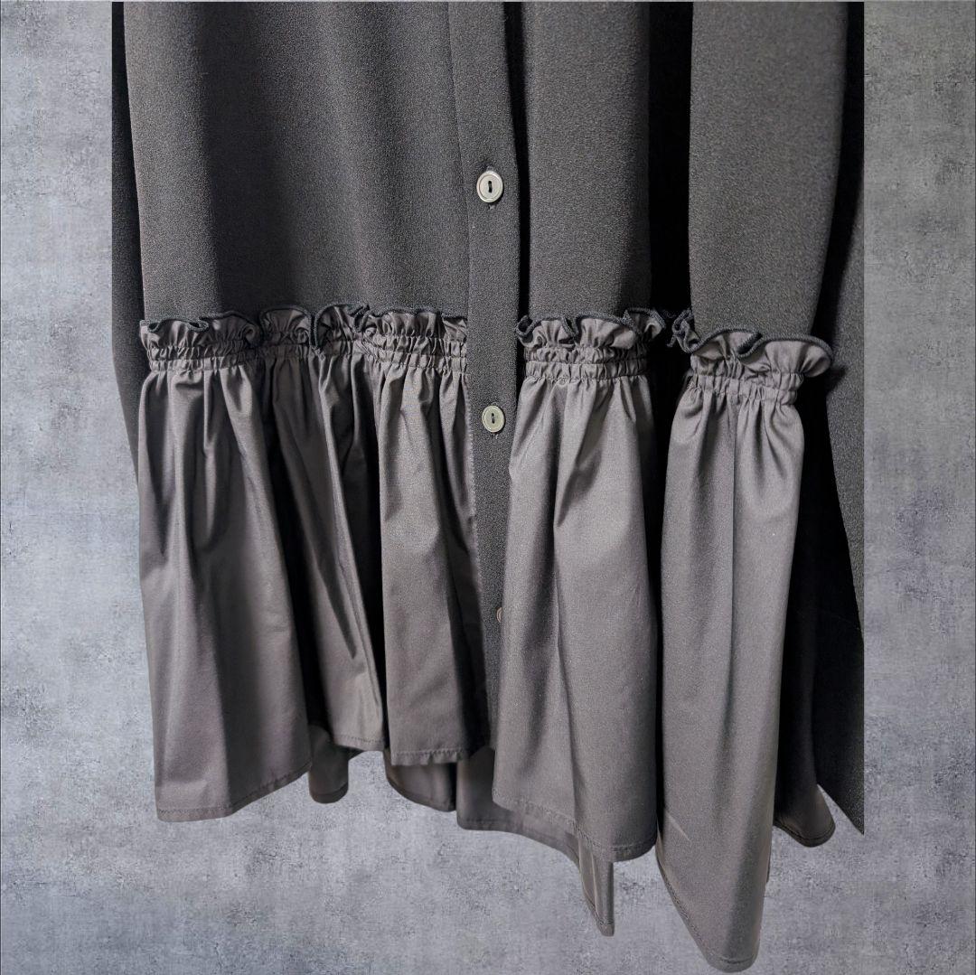 trois カットジョーゼット 裾切替ブラウス 晴れの日ブラウス