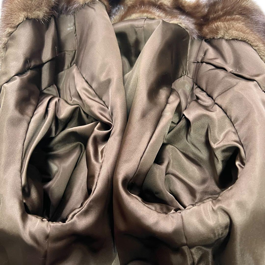 デミバフミンク リアルファー 本毛皮 毛並み◎ なめし柔らか