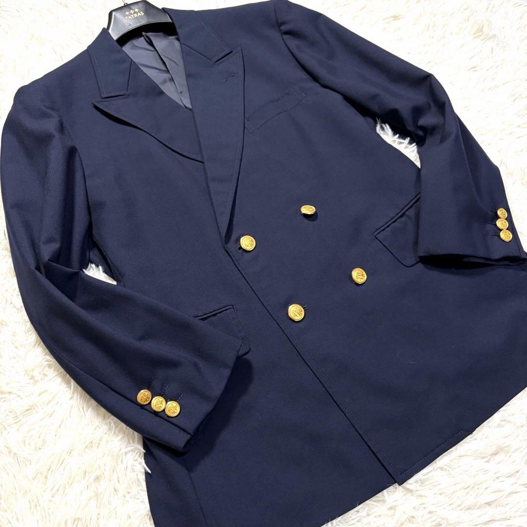 J.PRESS 紺ブレ 金ボタン ダブル 背抜き 刻印 ネイビー M