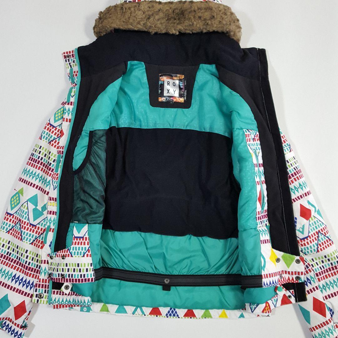 美品 ロキシー レディース スノーウェア L/M 上下セット スノーボード 防水
