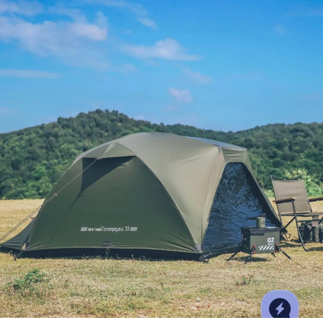 sekacamp ブラウンカニテント　ブラックカラー