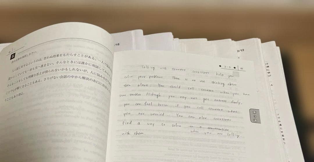 駿台　大学受験　英語　ドラゴンイングリッシュ　テキスト２冊　解答・解説プリント