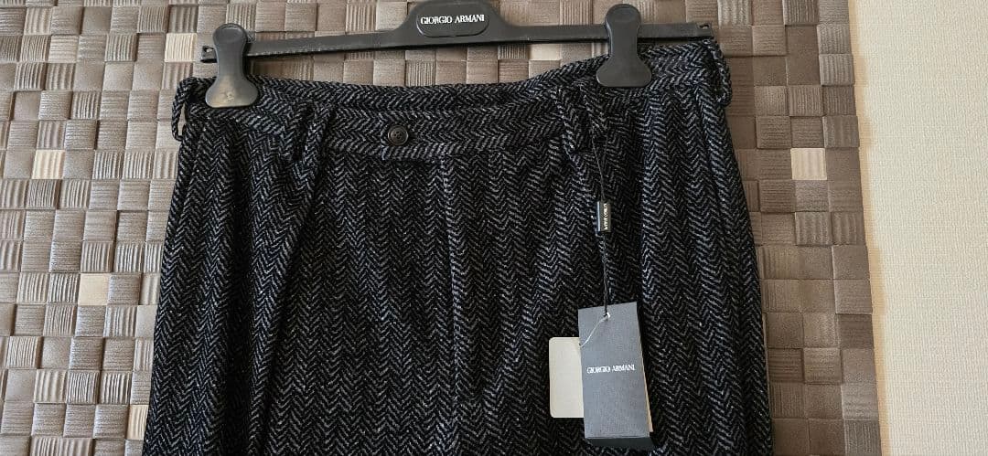 Monty GIORGIO ARMANI 最高級ブラックレーベル 黒パンツ