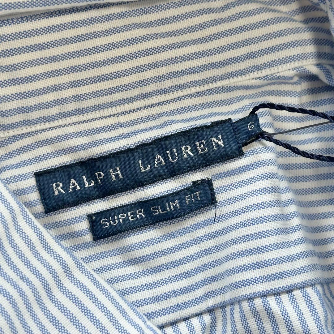 【未使用】RALPH LAUREN オックスフォードストライプBDシャツ 6
