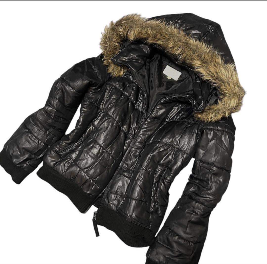 ファー ダウン ジャケット 短丈 平成ギャル男 お兄系 archive y2k