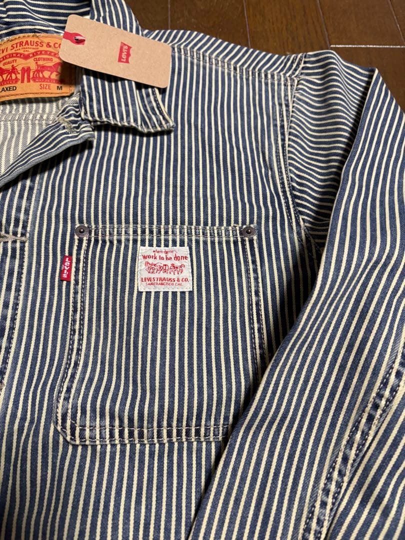 新品　リーバイス WORKWEAR SUNRISE トラッカー　ヒッコリー　M