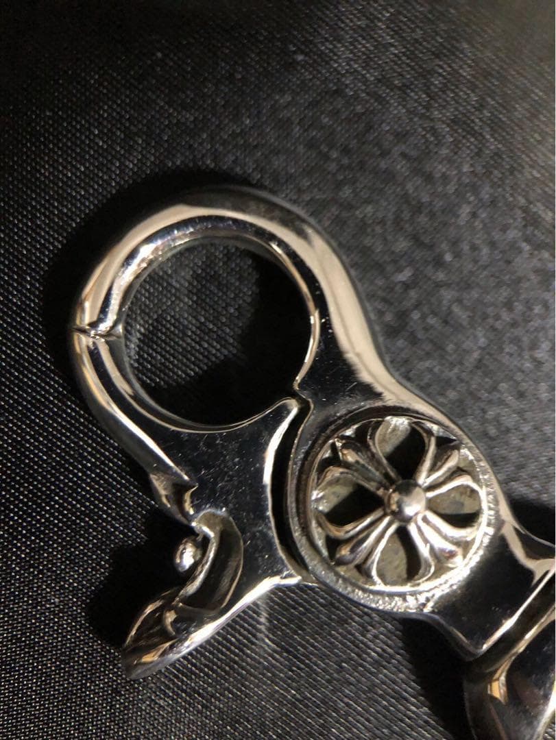 シルバー925 キーホルダー　キーリング　クロス　プラス　クロム　人気　2-10