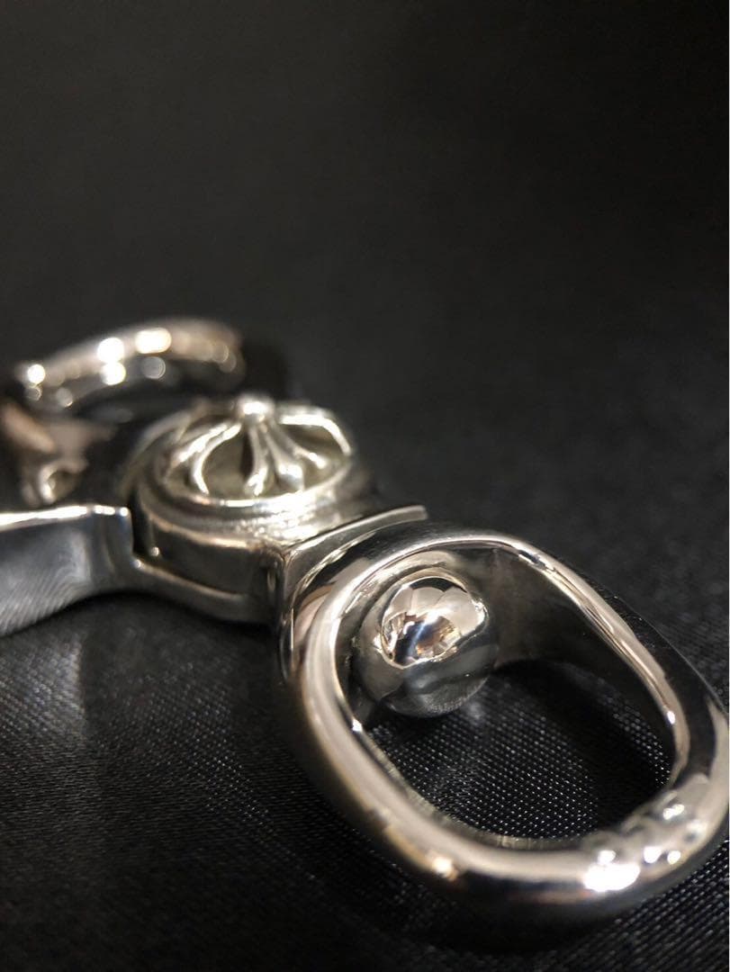 シルバー925 キーホルダー　キーリング　クロス　プラス　クロム　人気　2-10