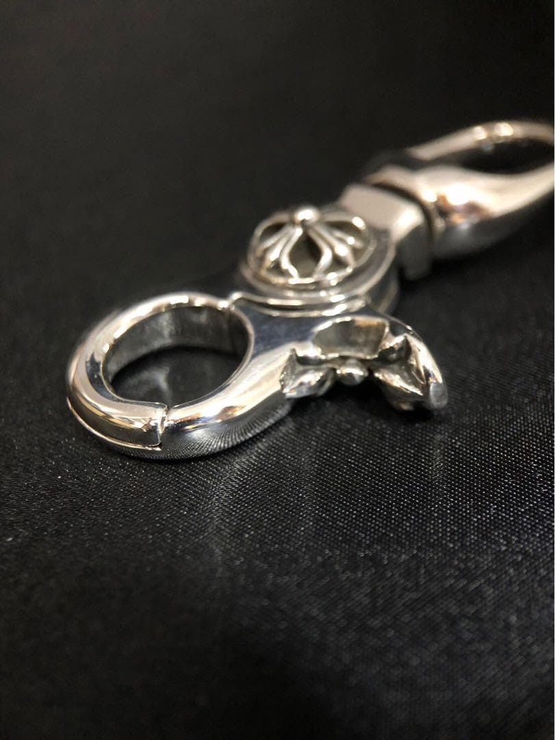 シルバー925 キーホルダー　キーリング　クロス　プラス　クロム　人気　2-10