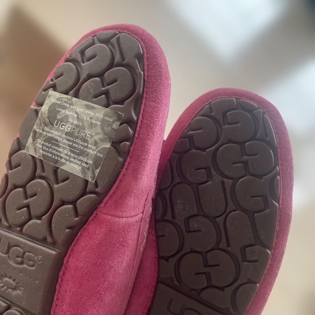 レア　ハワイ購入　UGG ピンク モカシン　ANSLEY アンスレー　US7