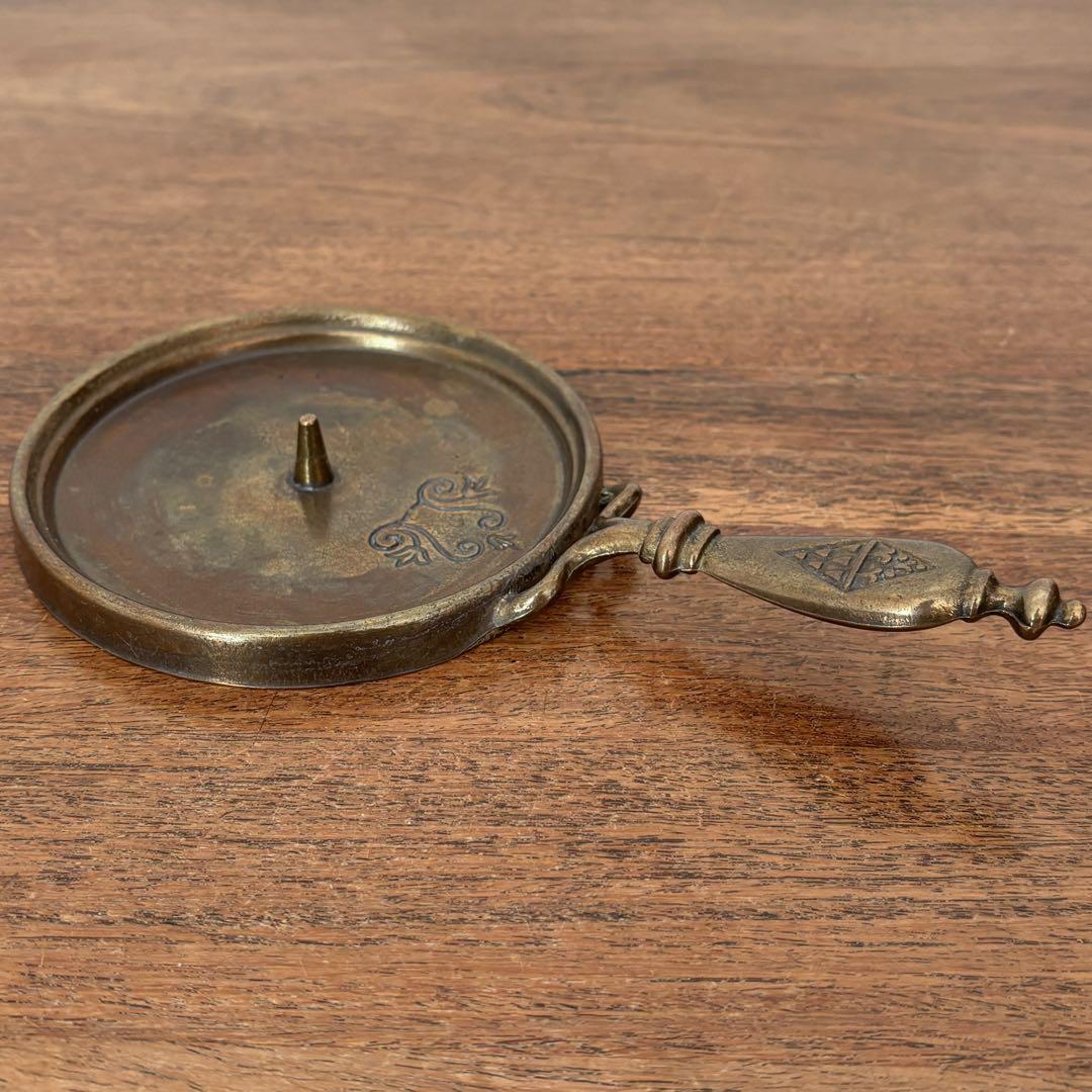 【ドイツ キャンドルスタンドとスナッファーセット U】ヴィンテージ