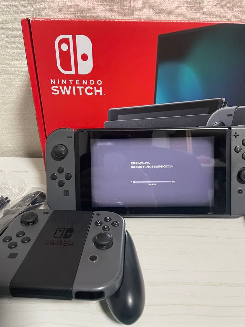 Nintendo Switch 本体Joy-Con4個　ケース　SDカードセット