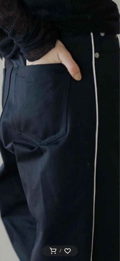 etre tokyo サイドライン　トラウザーズ　M