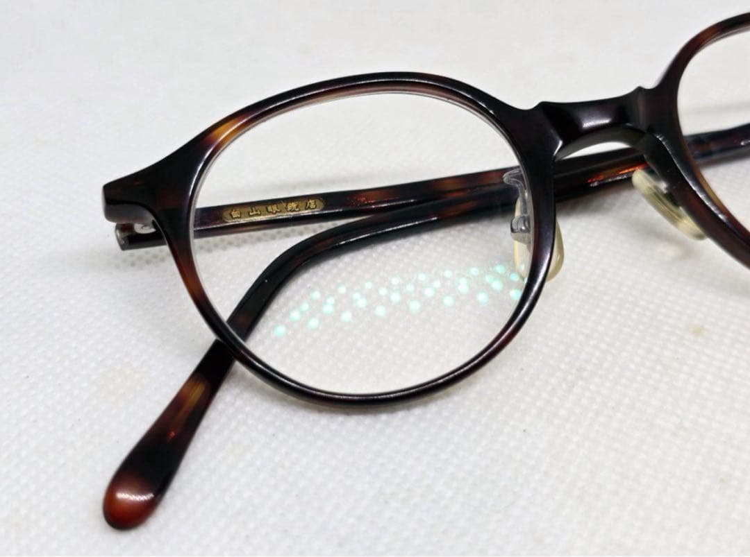白山眼鏡店 BOSTON-N 茶色 ボストン メガネ 白山眼鏡 (Lindy)