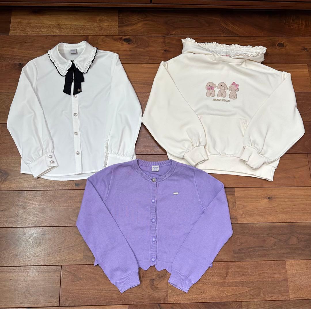 子供服15点セット(ポロ.メゾピアノ.アナスイミニ.ユニクロ)130-140㎝