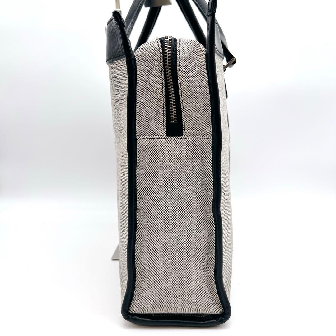 【希少】バーバリー　ブラックレーベル　ビジネスバッグ　ブリーフケース　キャンバス