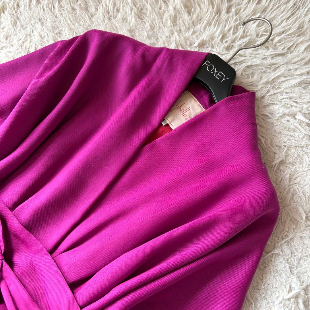 シビラ 24aw ラップ風 ロングワンピース Aライン フレア Sybilla