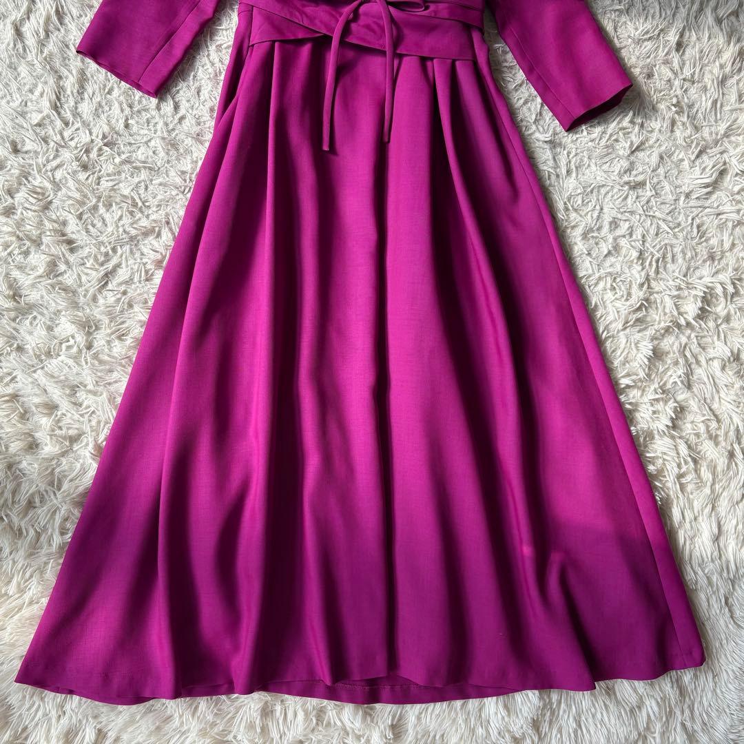 シビラ 24aw ラップ風 ロングワンピース Aライン フレア Sybilla