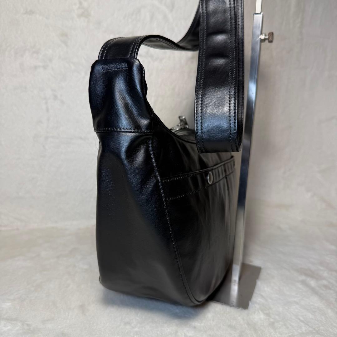 美品　現行タグ ポーター フリースタイル ショルダーバッグ ブラック
